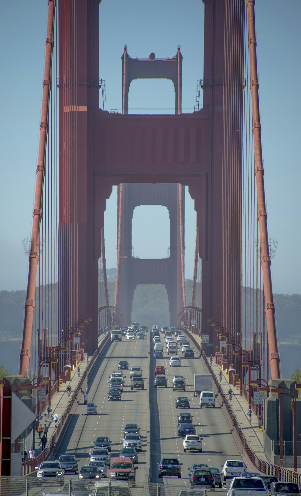 a view of the golden gate bridge from a distance