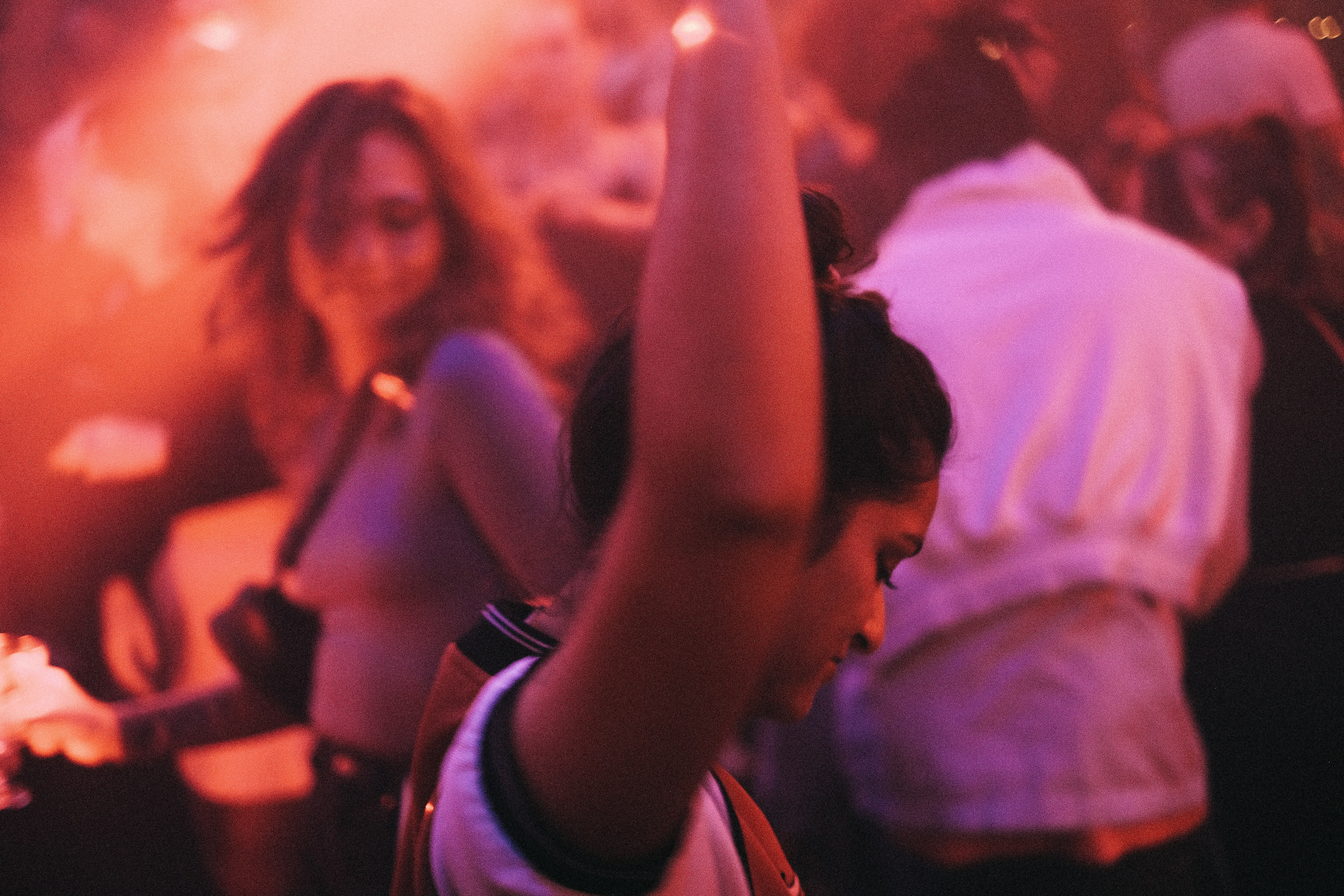 a group of people standing next to each other