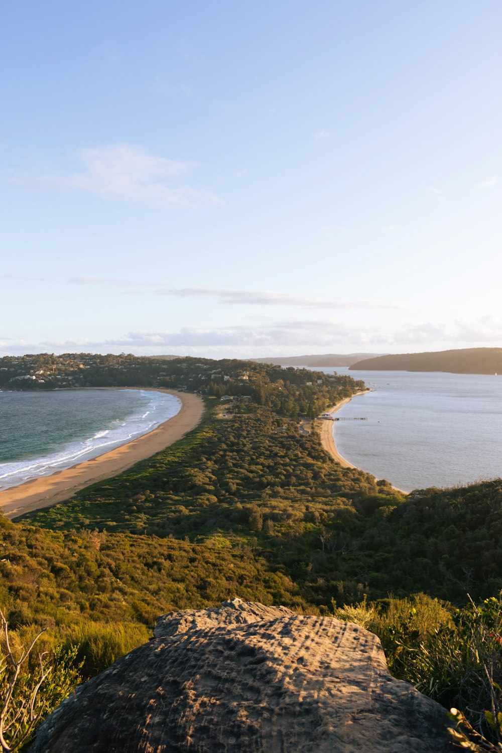 a view of a beach and a body of water