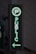 A vertical LED sign with a green digital display shows a letter 'P' enclosed in a circle at the top. Below it, the word 'PUBLIC' is written in vertical alignment. An arrow pointing to the left is seen at the bottom.