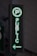 A vertical LED sign with a green digital display shows a letter 'P' enclosed in a circle at the top. Below it, the word 'PUBLIC' is written in vertical alignment. An arrow pointing to the left is seen at the bottom.