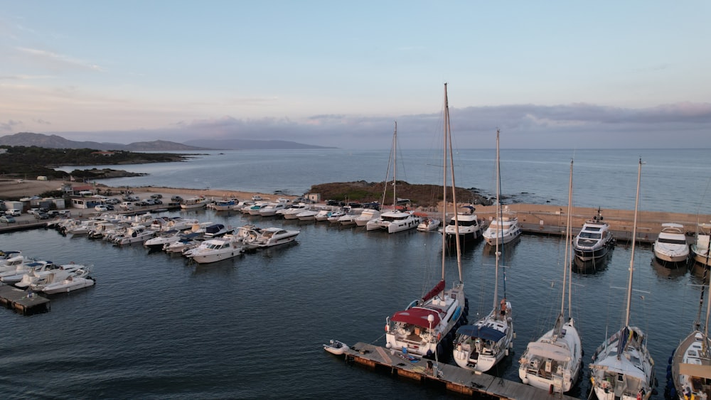 a bunch of boats that are in the water