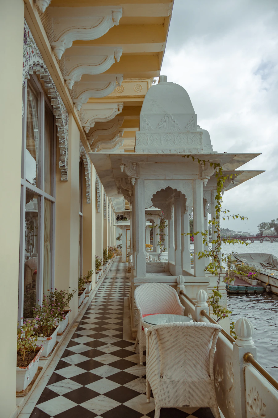 Hotel seating and architecture