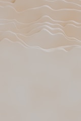 Soft, undulating curves resembling gentle hills or waves create a calming, minimalist scene. The smooth, light beige tones add to the serene atmosphere.