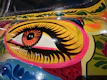 An artistic sticker showing an eye of providence with intricate esoteric details
