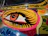 Close-up of a colorful, detailed painting inspired by a classic movie scene.