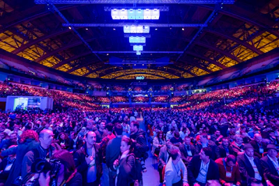 The vibrant venue packed with fans eagerly waiting for Bossman Hogg's show to start.