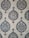 The image showcases a detailed pattern of decorative ceramic tiles. Each tile features intricate floral and geometric designs primarily in shades of blue, green, and white, with accents of brown. The repeating pattern consists of a central floral motif encased within a teardrop shape adorned with foliage and symmetrical designs extending outward.