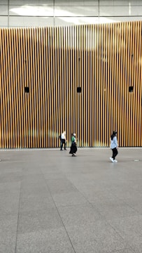 Student housing common area with noize devices installed on walls.