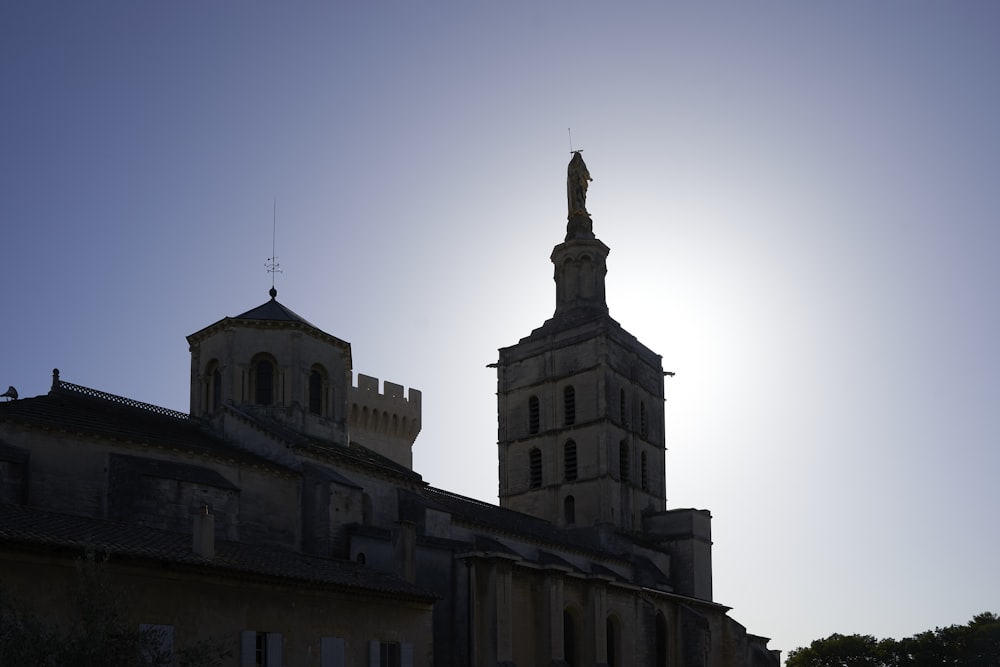 a building with a steeple and a clock tower