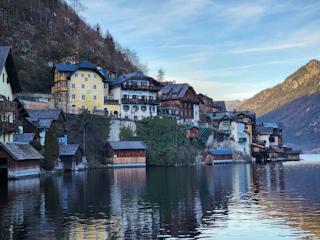 A picturesque view of the Alimentari Anghileri store by Lake Como.