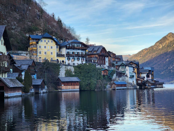 A picturesque view of the Alimentari Anghileri store by Lake Como.