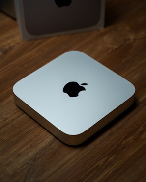 A close-up of a refurbished computer showcasing its sleek design.