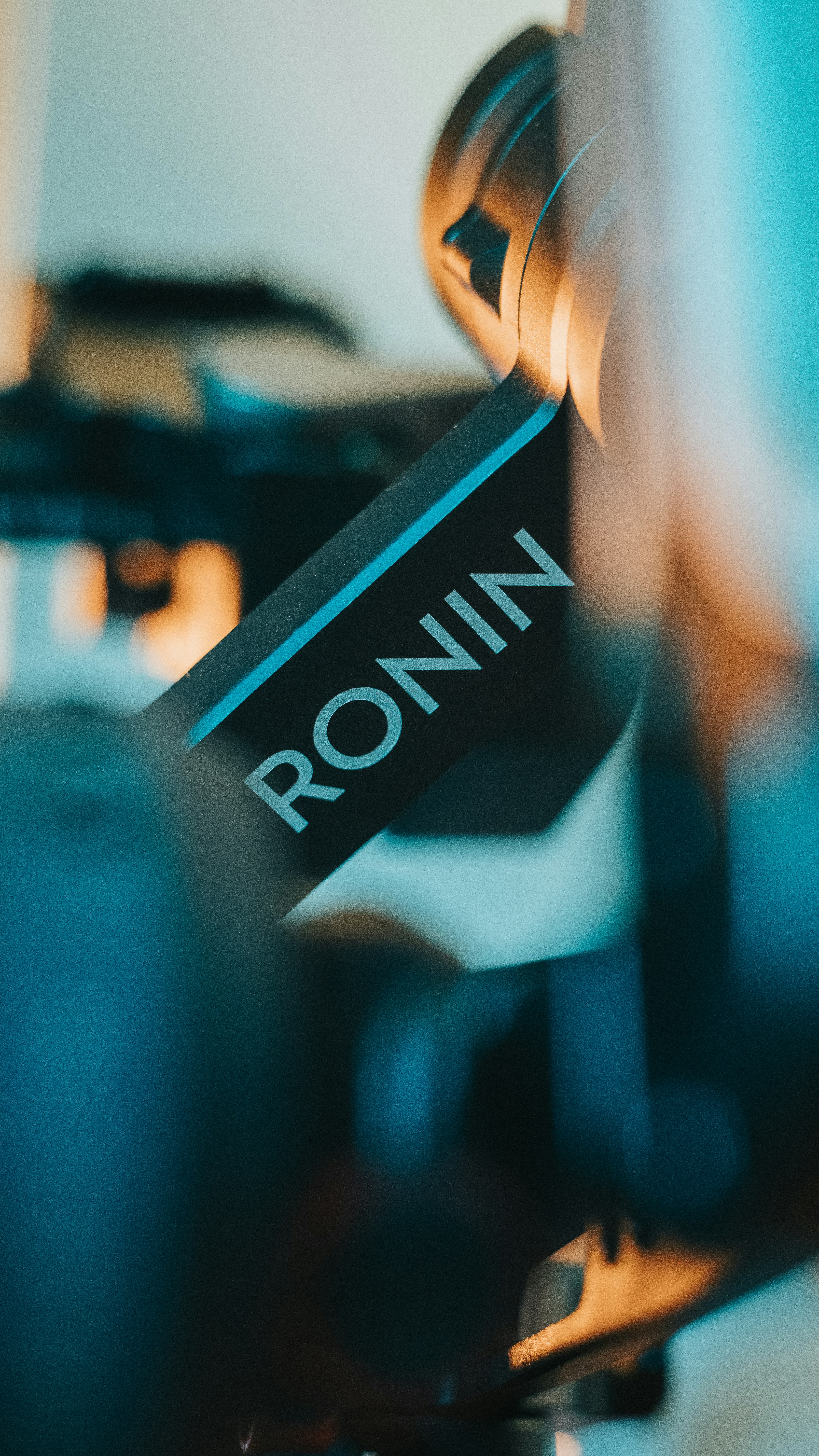 a close up of a skateboard with the word ronin on it