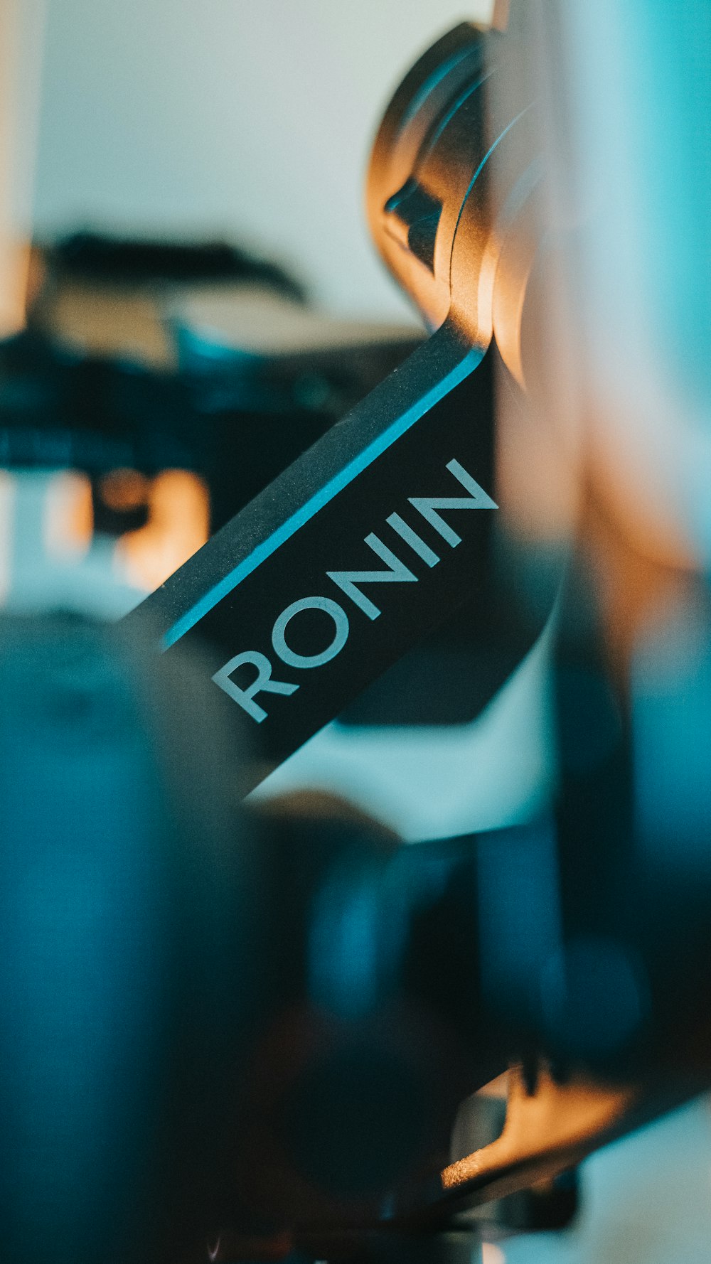 a close up of a skateboard with the word ronin on it