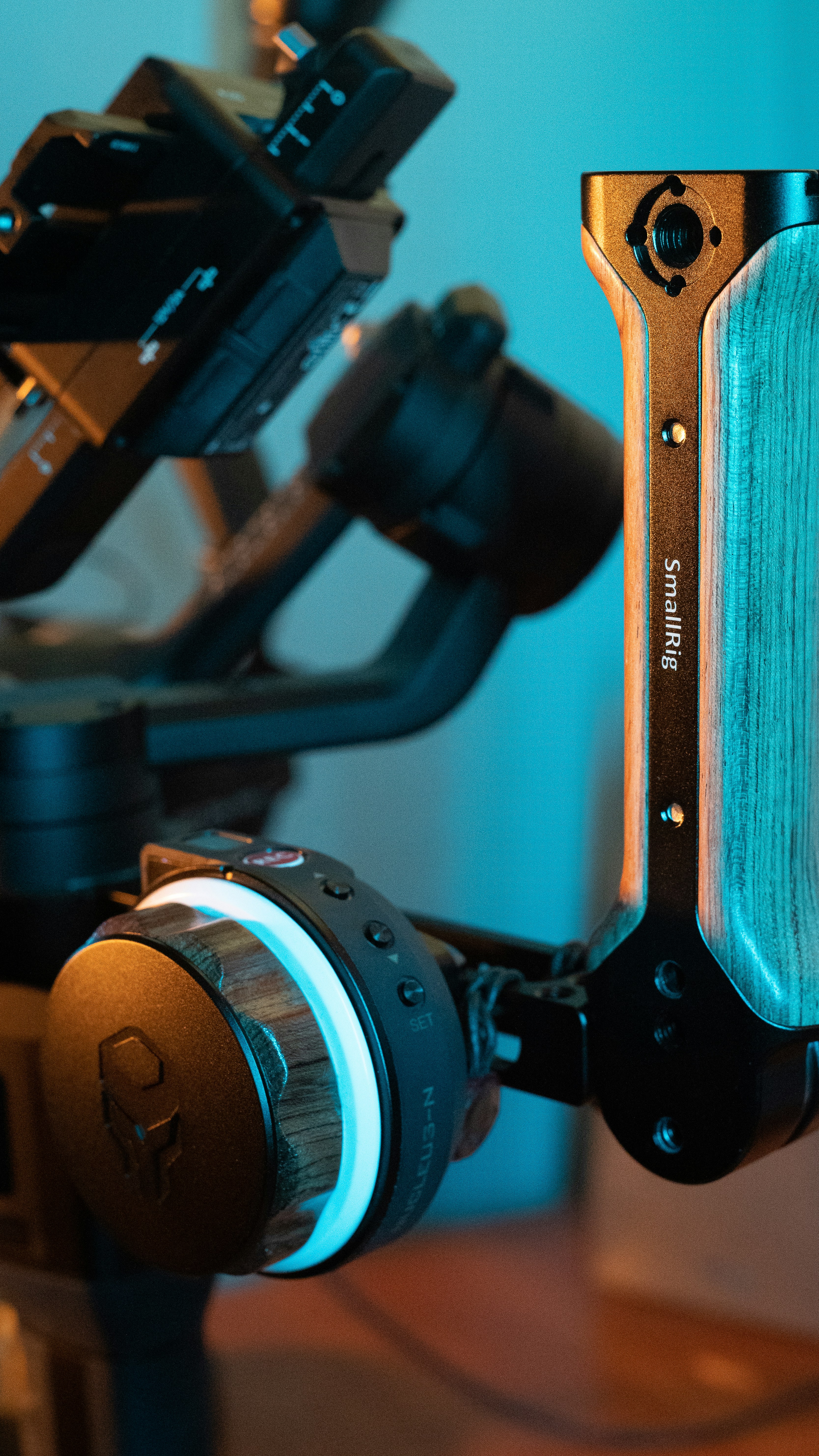 a close up of a camera on a tripod