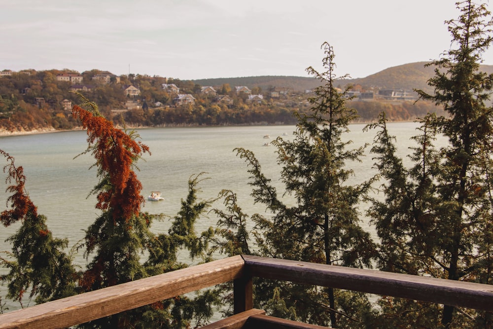 a view of a body of water from a balcony