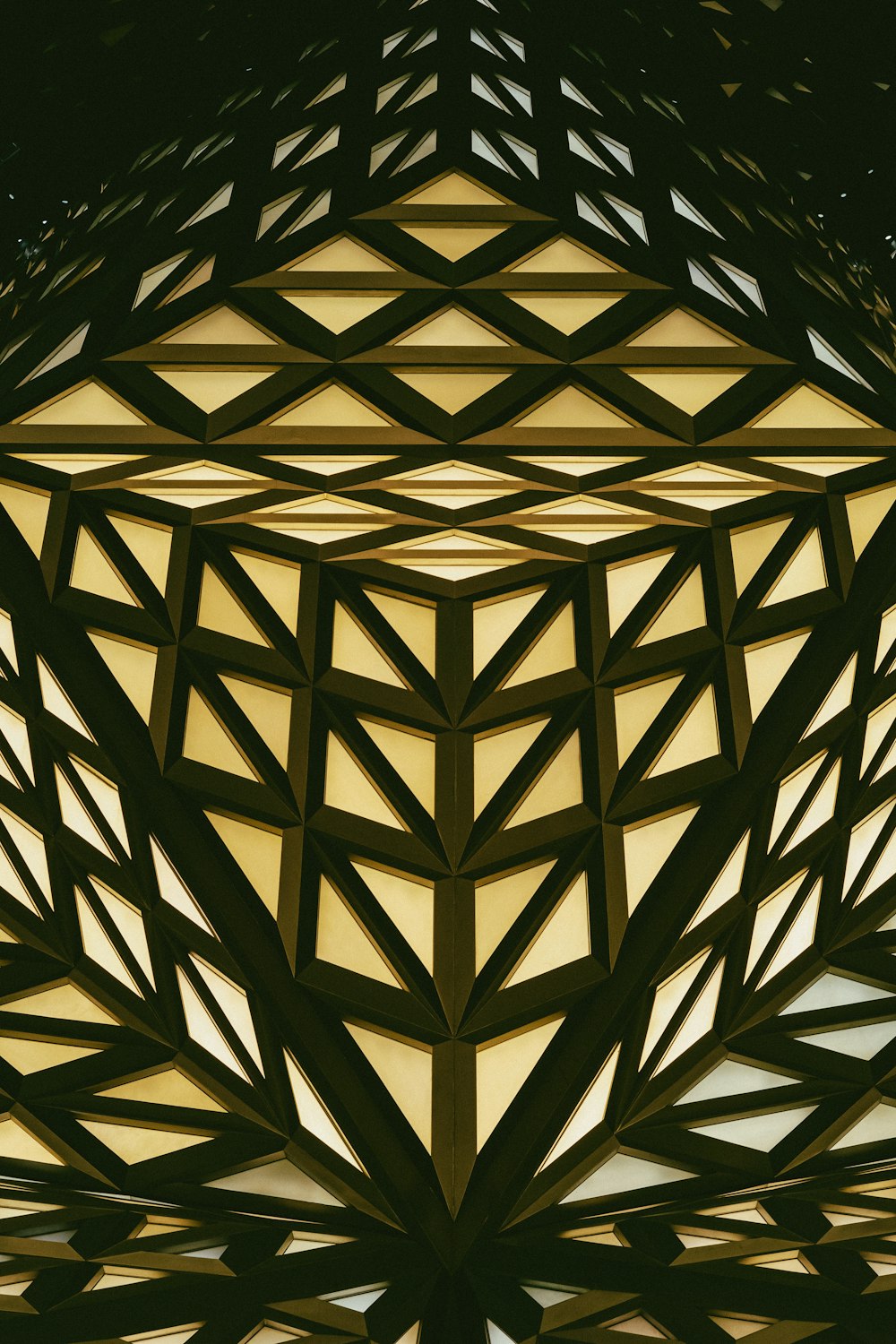 a close up view of a light fixture