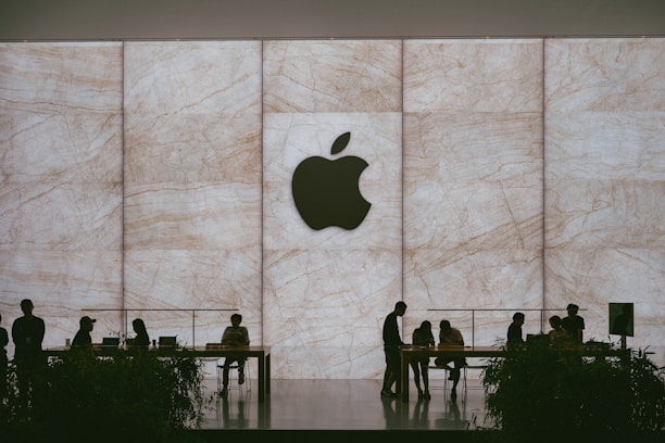 An artistic representation of a satisfied customer in a stylish tech environment.