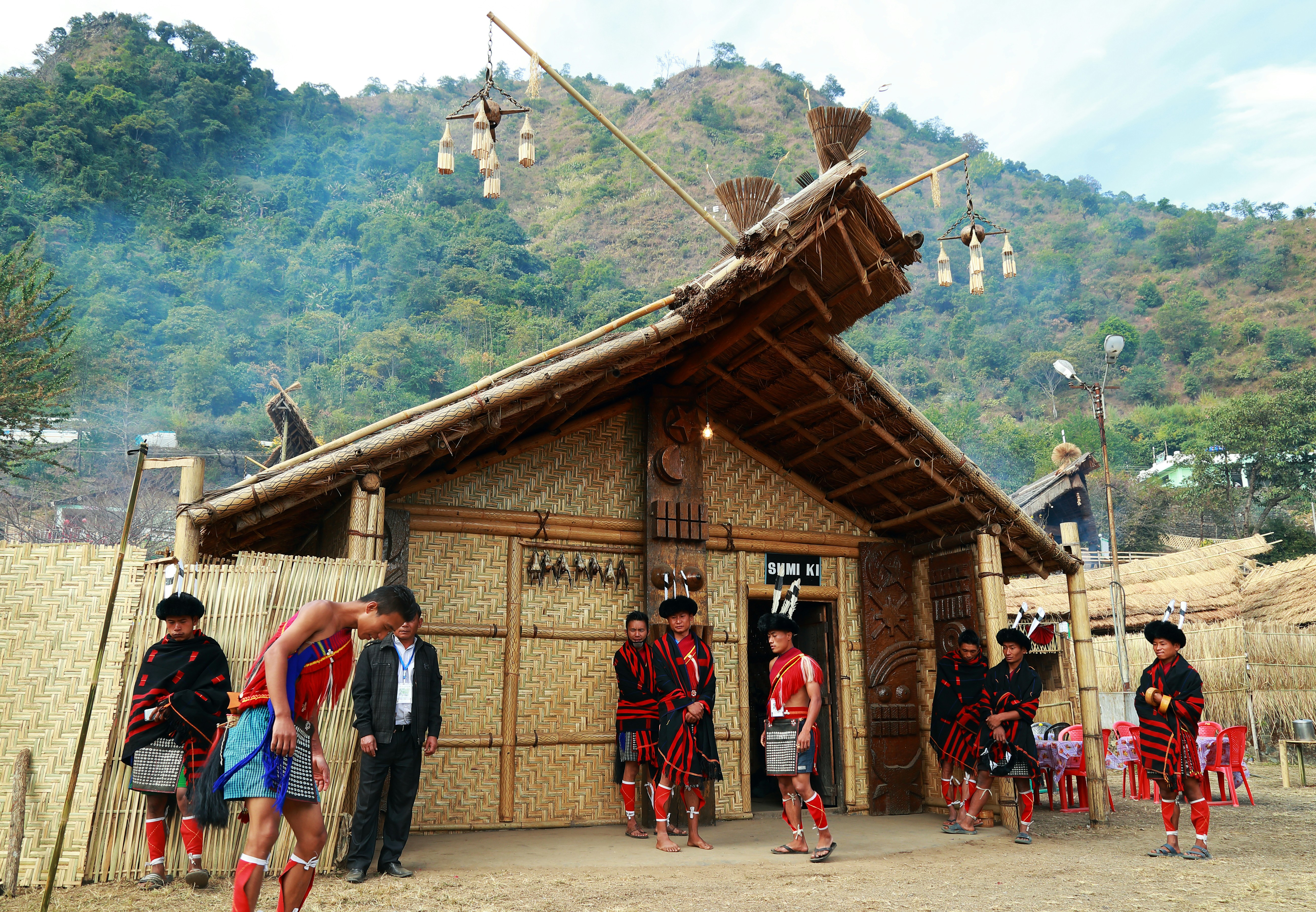 Tribal village community gathering
