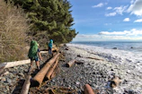 Group exploring California's coastal trails while learning about zero waste living.