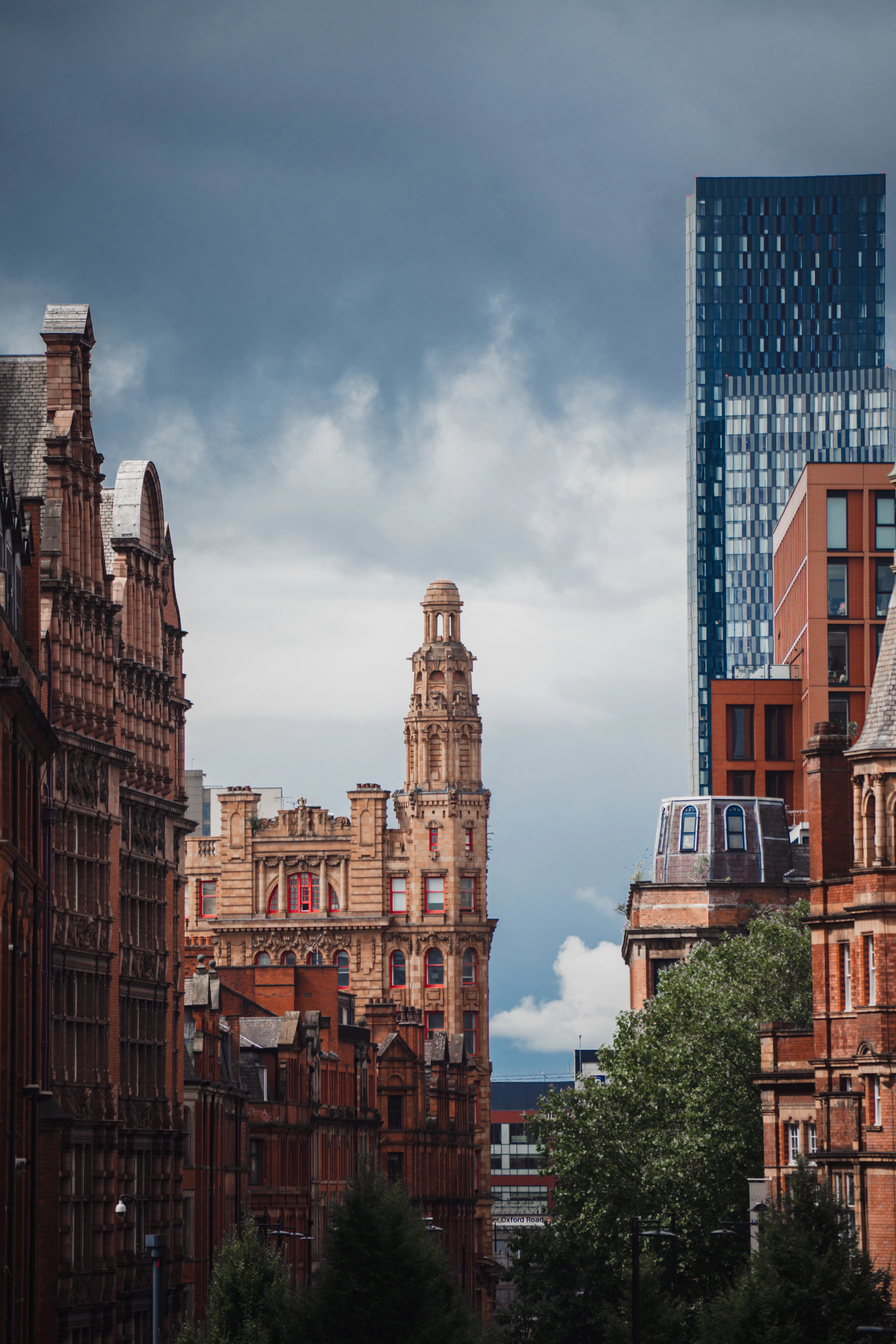 Manchester's town hall clock tower among the newer towers