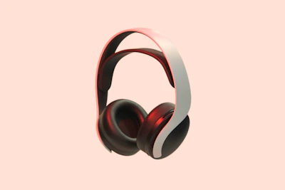 White over-ear headphones