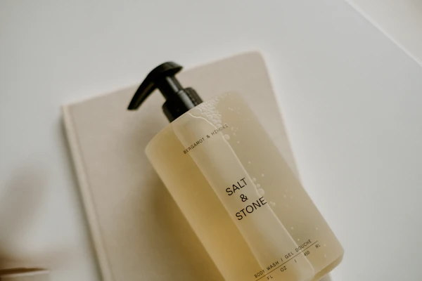 Hand soap pump bottles for commercial restrooms