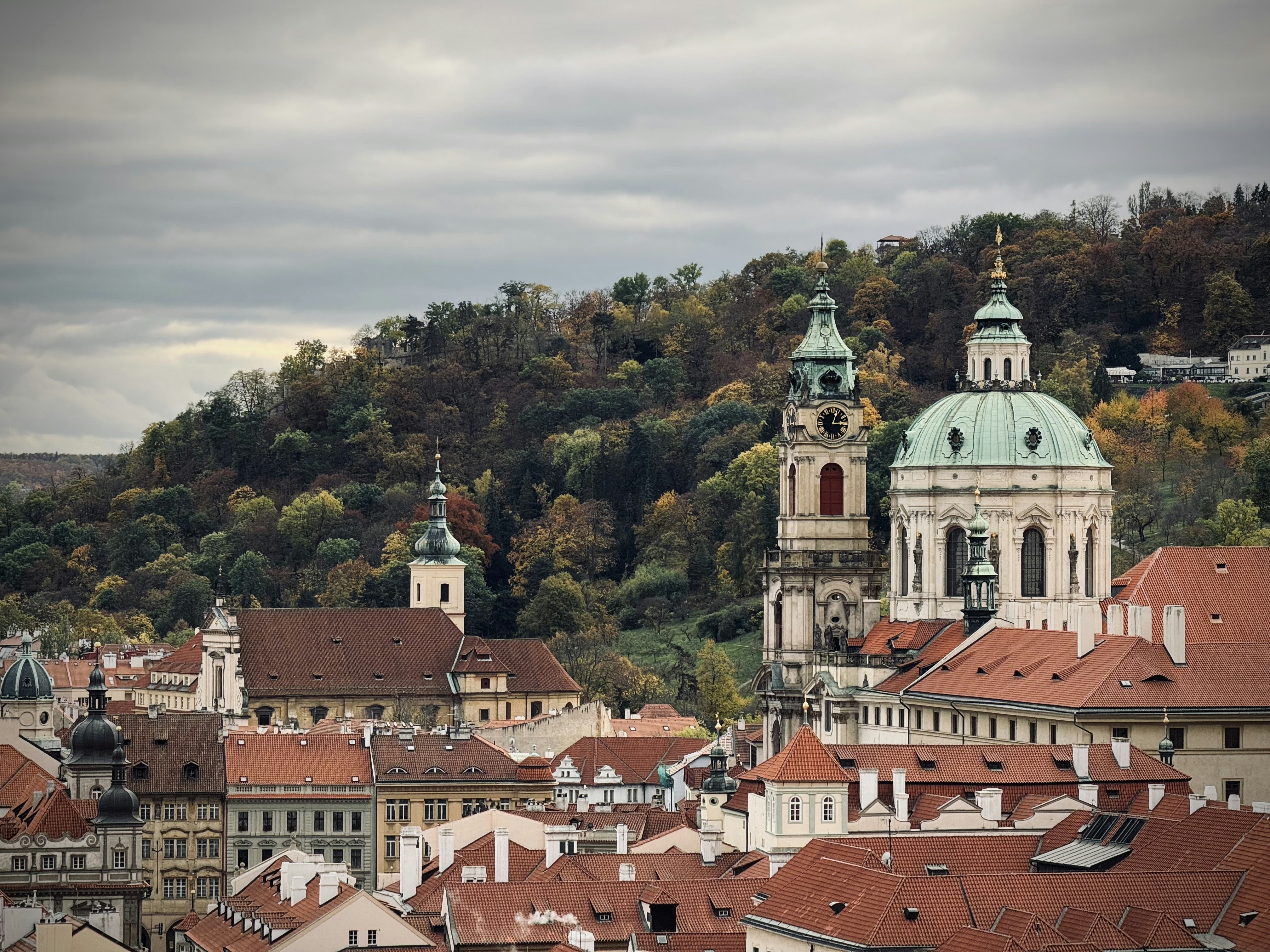 a view of a city with many buildings