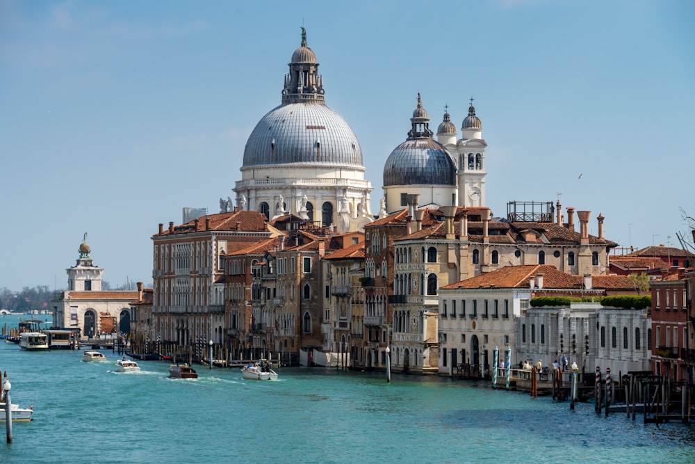 a body of water that has buildings on it