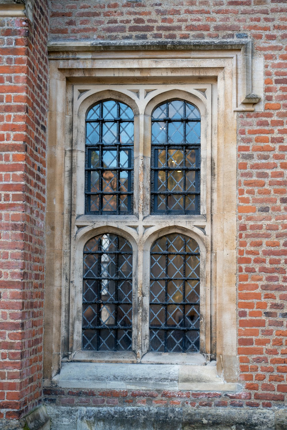a large window with a bunch of bars on it