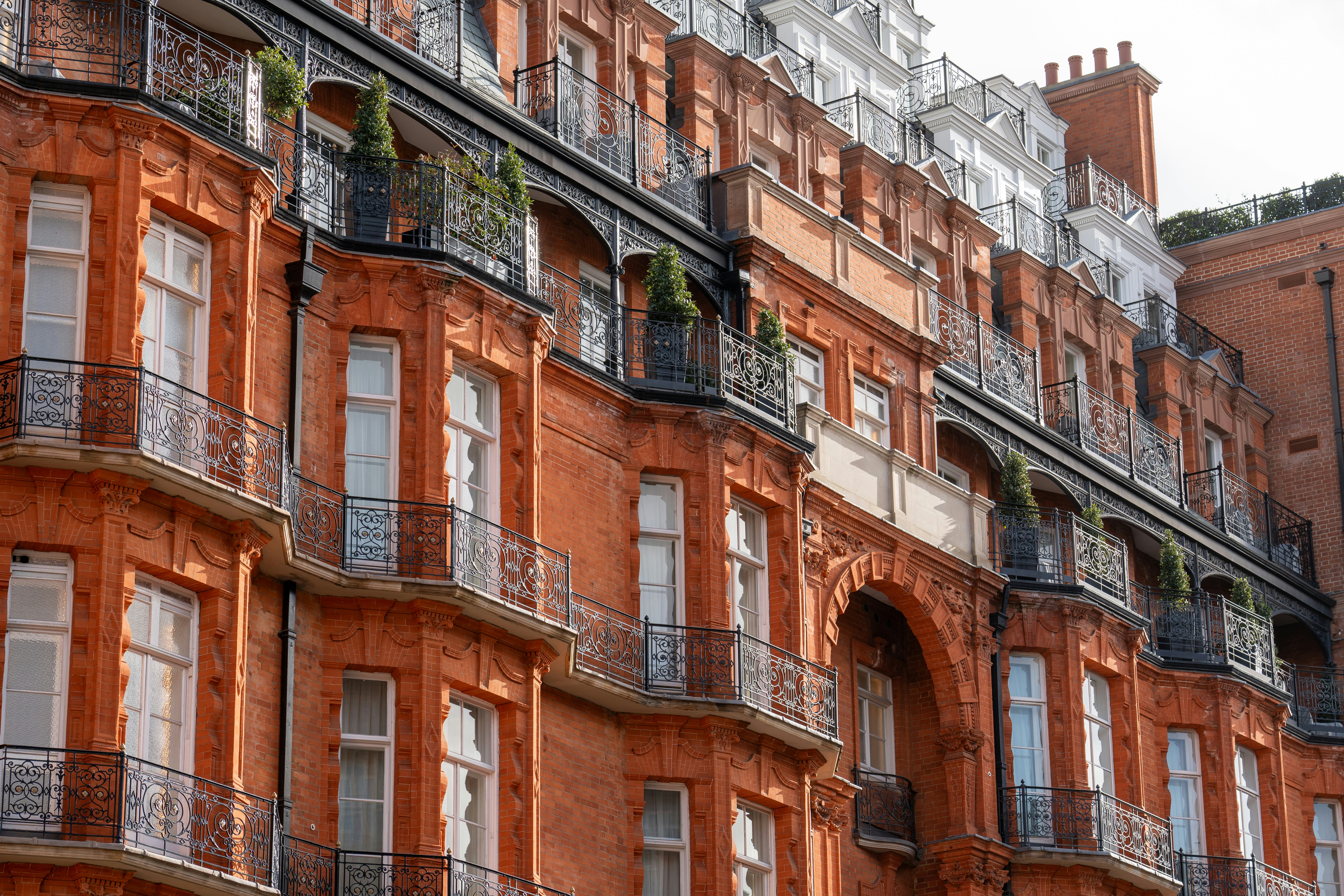 a building with many windows and balconies