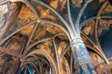Historic frescoes adorning the walls of the Basilica di Sant'Anastasia