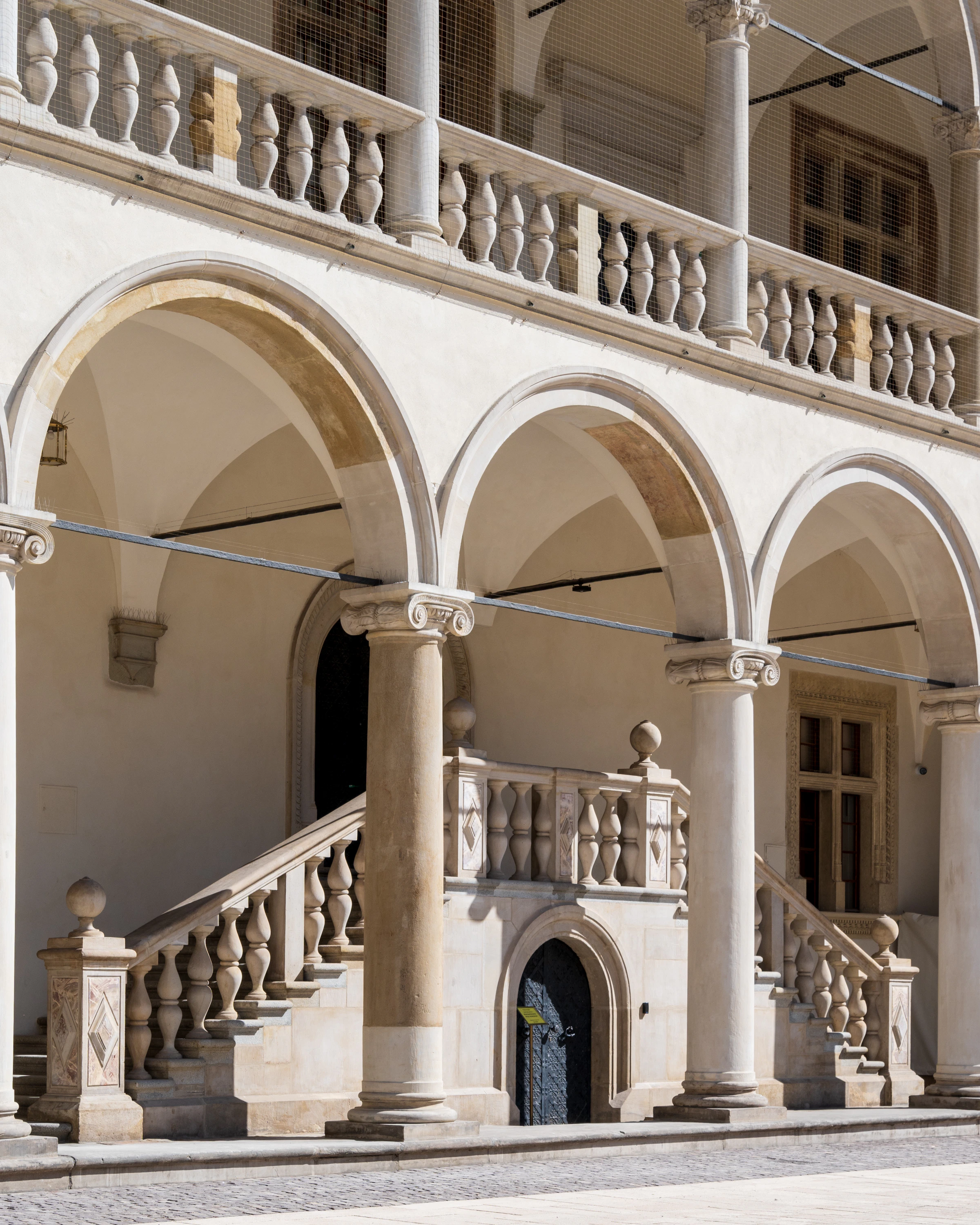Renaissance arcades in the Wawel Royal Castle courtyard, Kraków