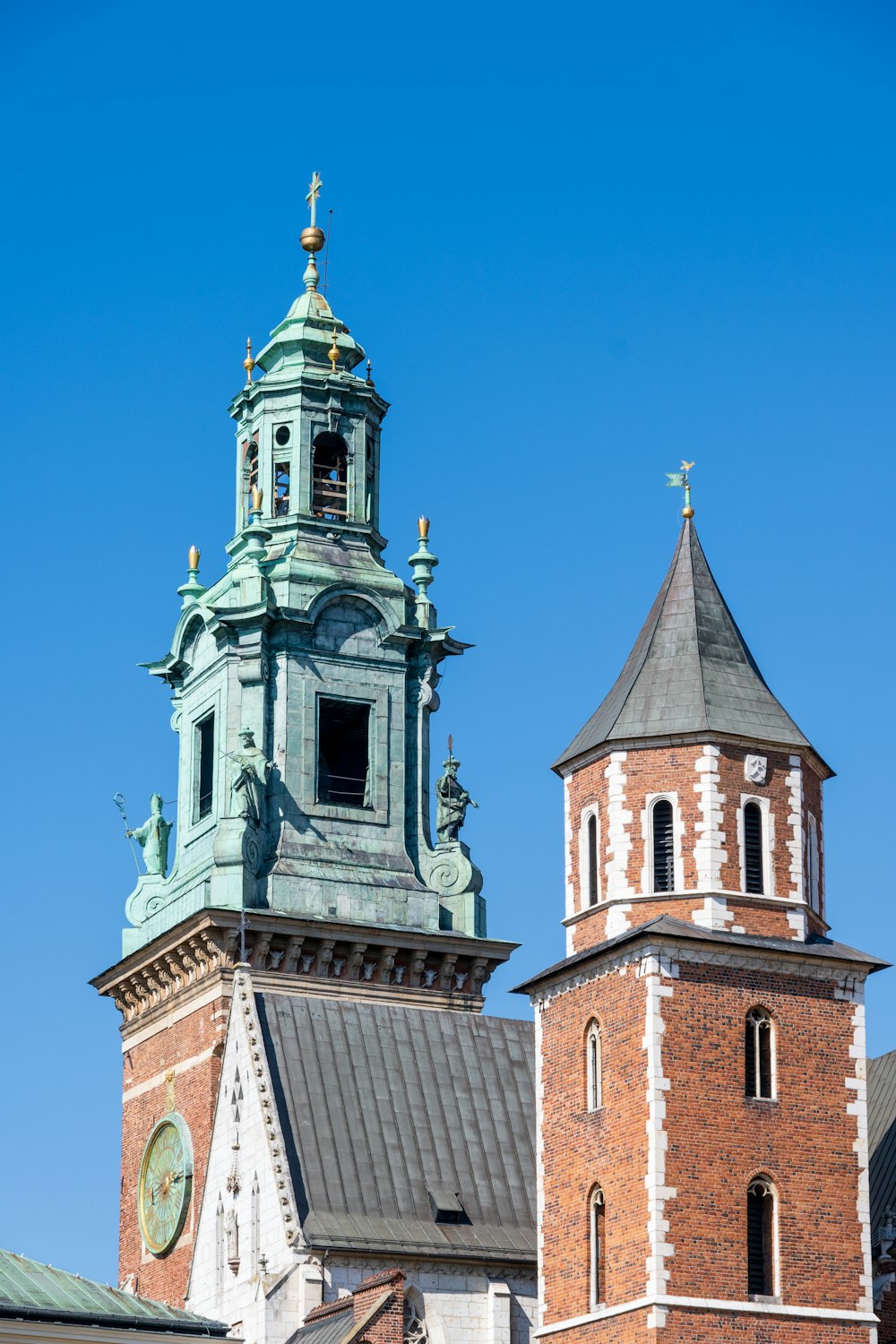 a tall tower with a clock on top of it