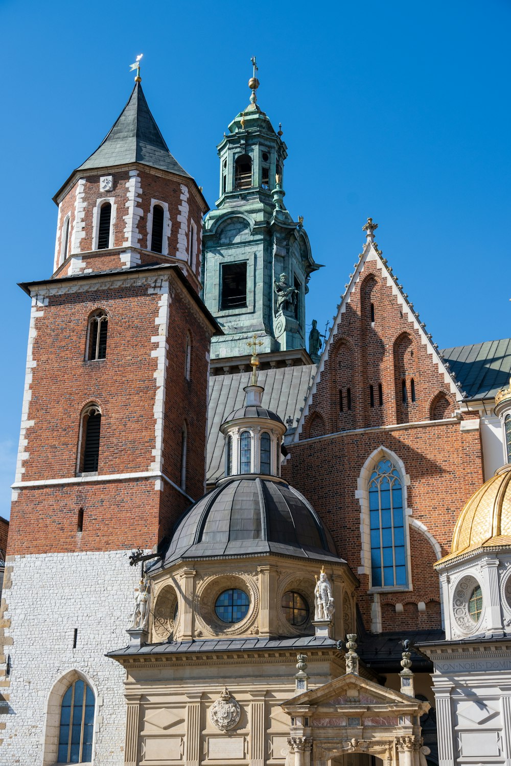 a large building with a clock tower on top of it