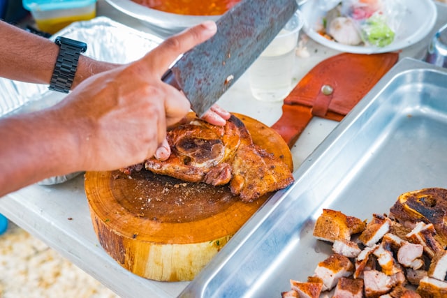 Cuban Lechon Asado ( Roasted Fresh Ham)