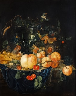 A detailed still life painting featuring traditional Burmese objects by artist Maung Maung Thein.