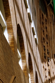 Finished brick wall showcasing craftsmanship and structural detail.