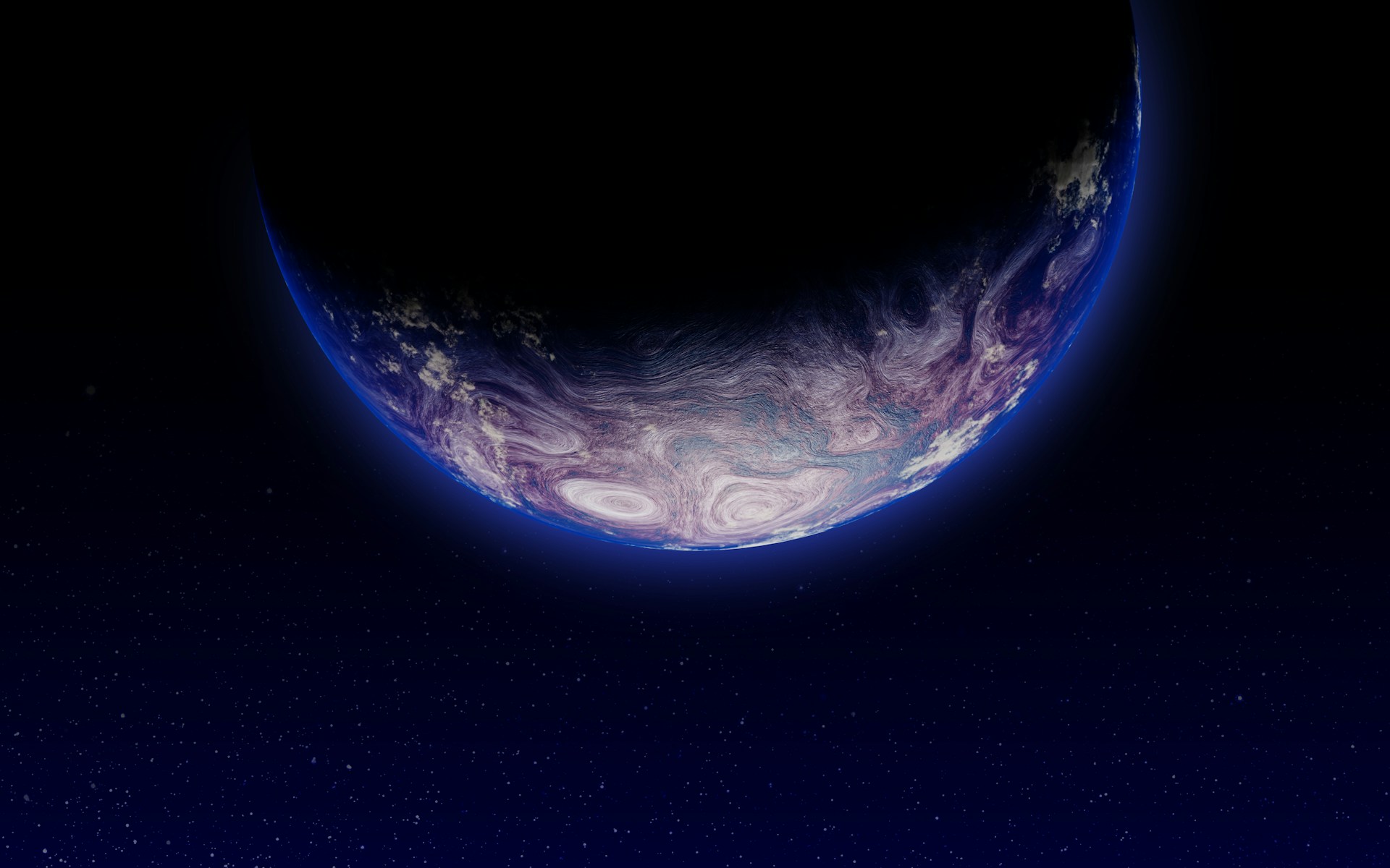 a view of the earth from space