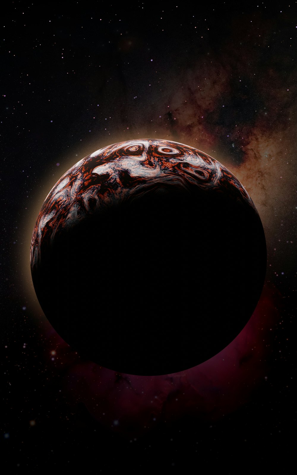 an artist's rendering of a planet in space