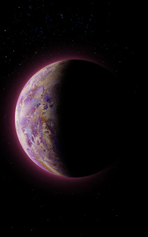 an artist's rendering of a planet in space