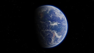 a view of the earth from space