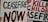 Two protest signs with bold messages. One sign reads 'CEASEFIRE NOW' in large black and red letters, while the other sign reads 'STOP KILLING CHILDREN' with the word 'CHILDREN' partially visible. Both signs are held by hands that are partially visible.