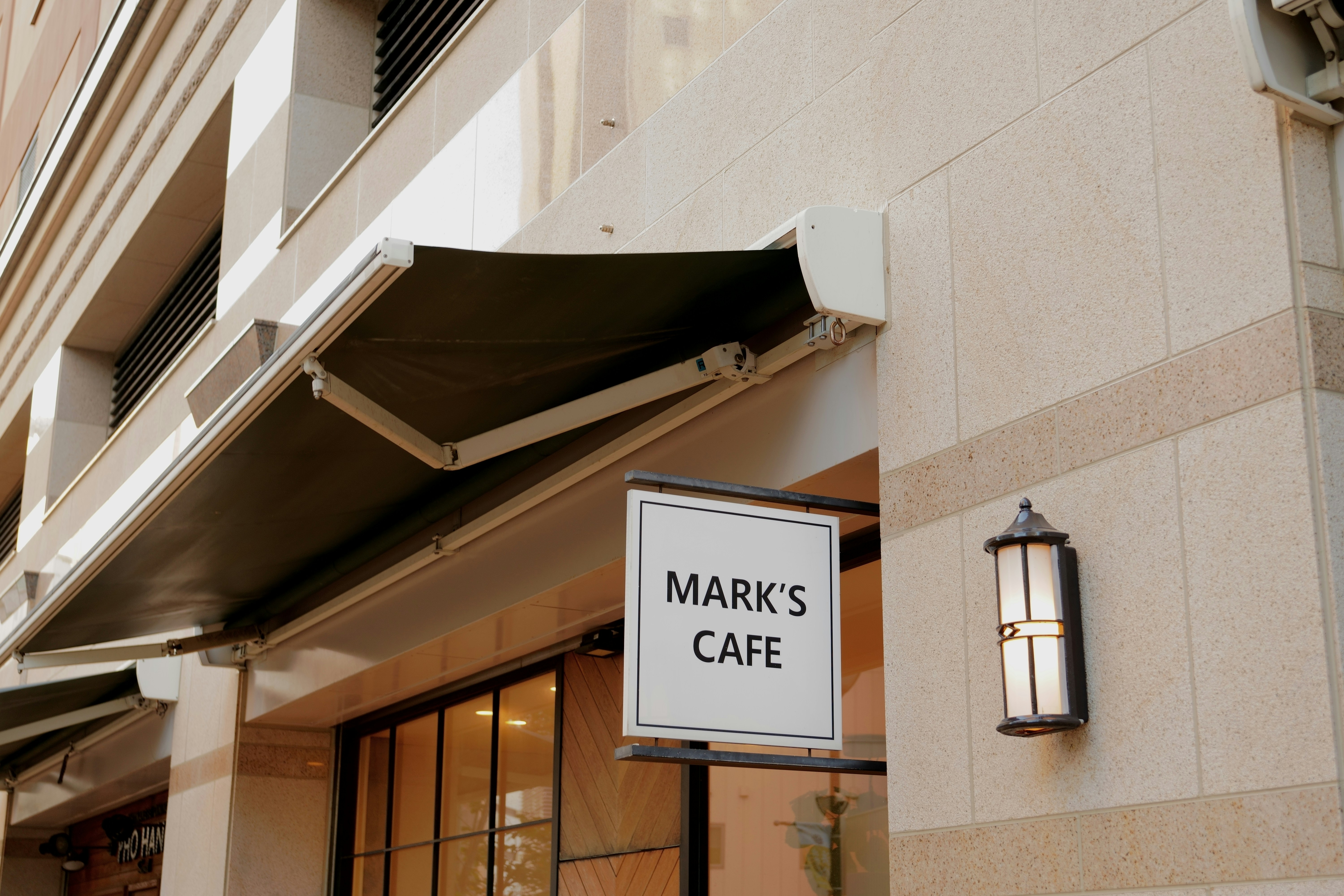 a sign that is on the side of a building