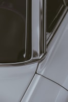 Close-up of a replaced car window showing clean and flawless edges