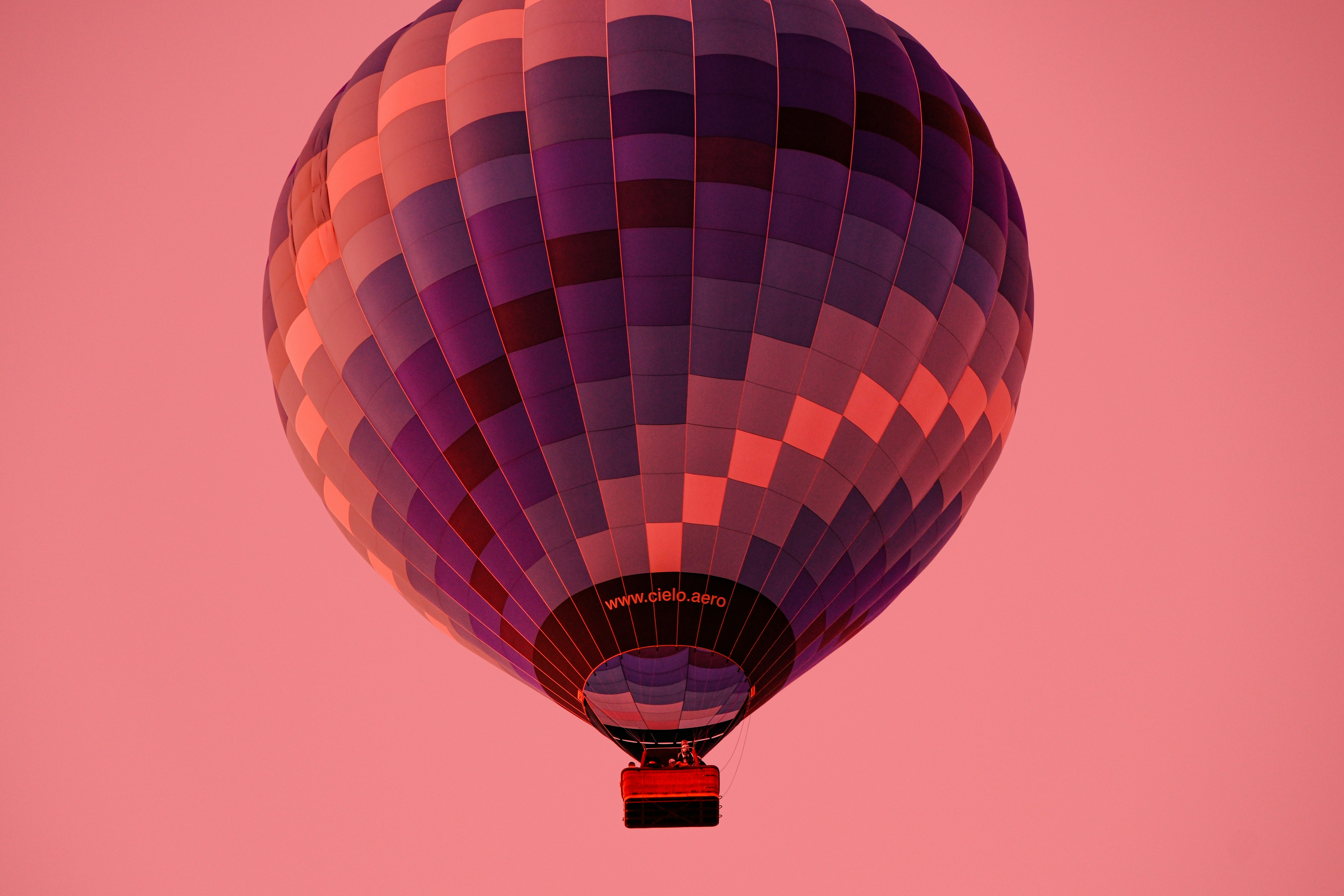 A hot air balloon flying in a pink sky photo – Free Temecula valley ...