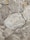 Rough stone tiles are laid out in an uneven pattern. The surfaces feature white and beige veins running across various shades of gray and brown. The texture appears rugged and natural, with some stones having sharper edges, while others seem more rounded.