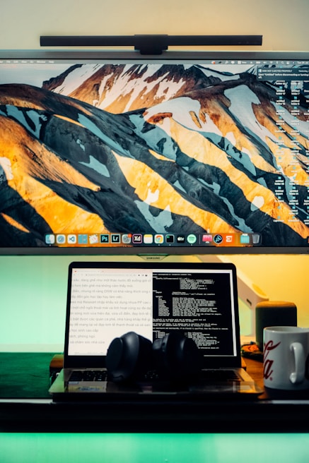 Close-up of hands setting up dual boot system featuring Linux and Windows