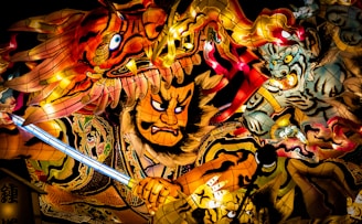 A detailed samurai tattoo, embodying honor and courage.